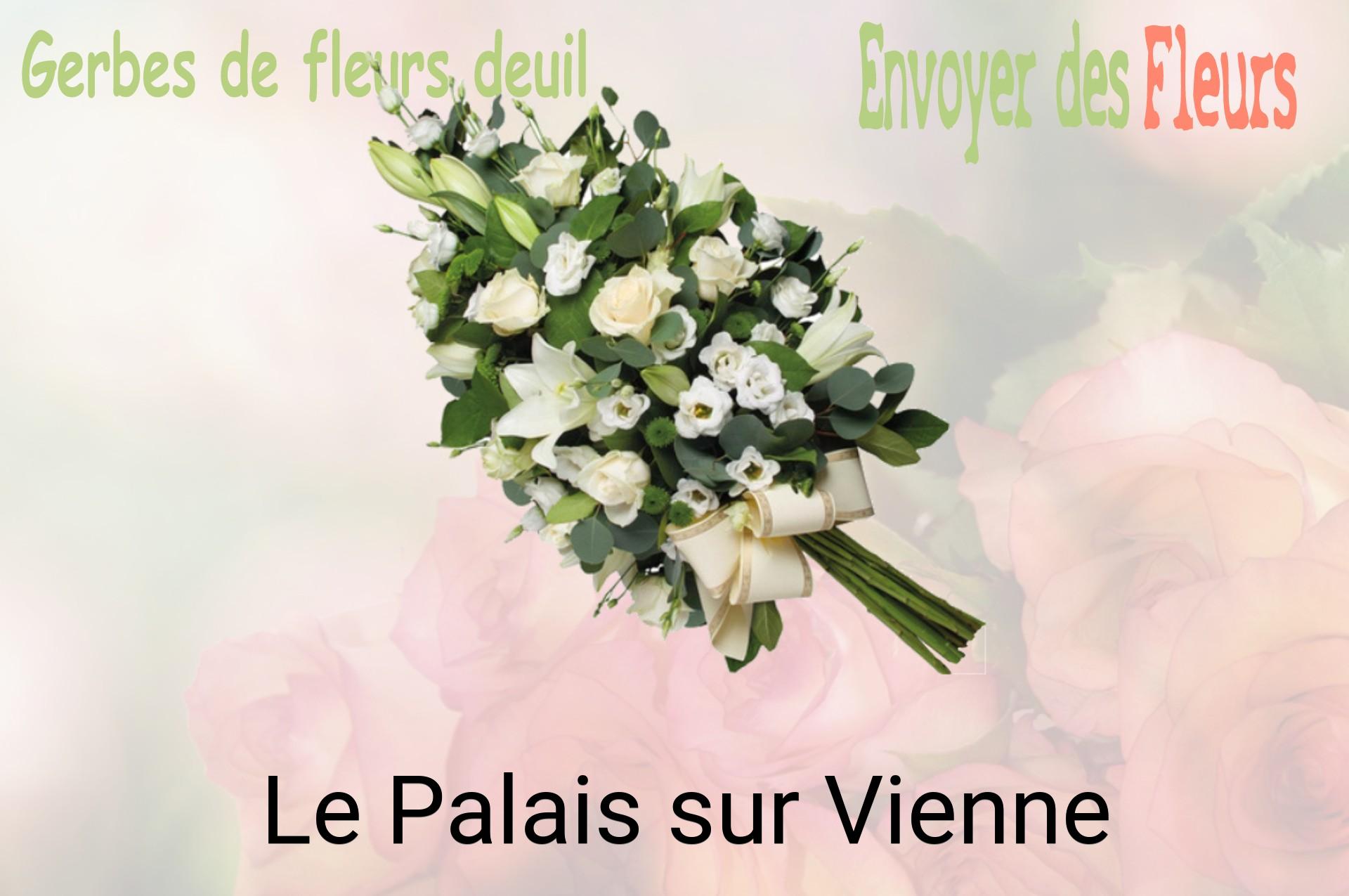 Gerbe de fleurs de deuil livrée à Le Palais-sur-Vienne